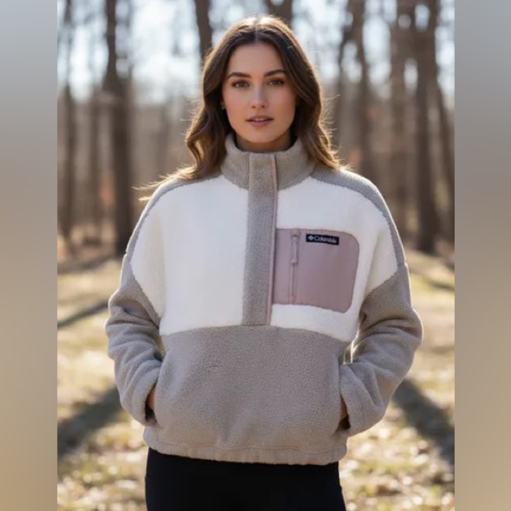 Columbia Sherpa Pullover - size Small - NWOT